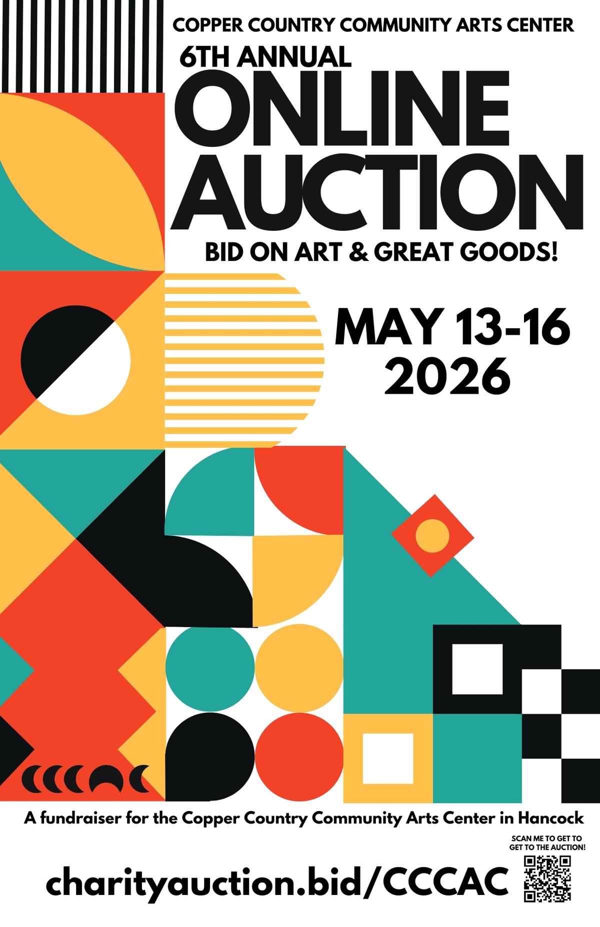 6th annual Online Auction Fundraiser for the Copper Country Community Arts Center